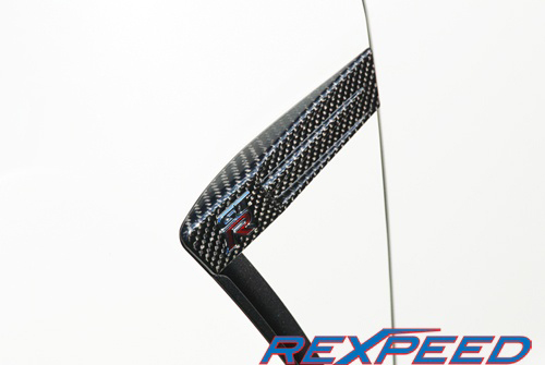 Rexpeed Dry Carbon Fiber Fender Emblem Cover - Nissan GT-R 09-14 R35