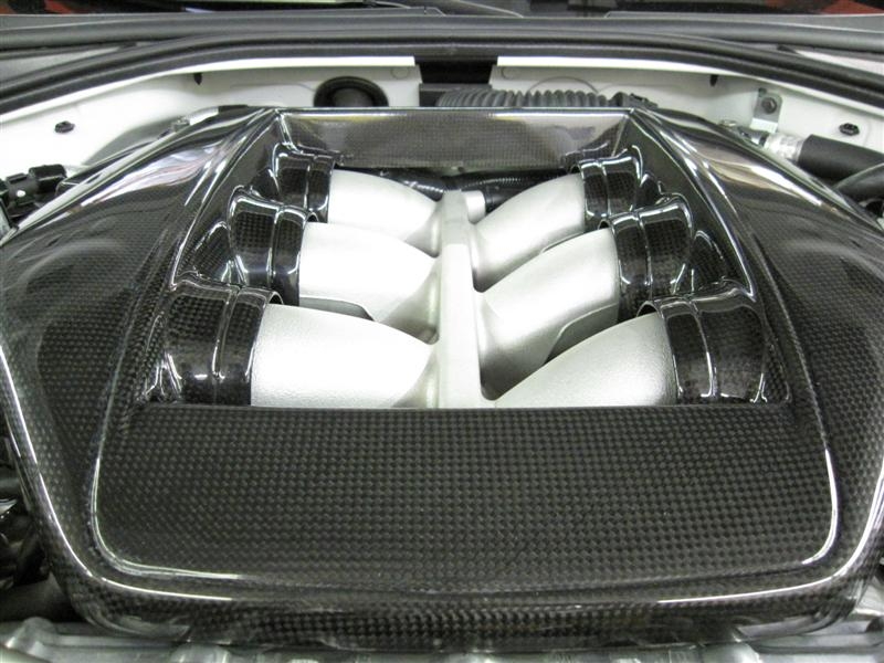 Titek R35-1019W Carbon Fiber Engine Cover - Gloss