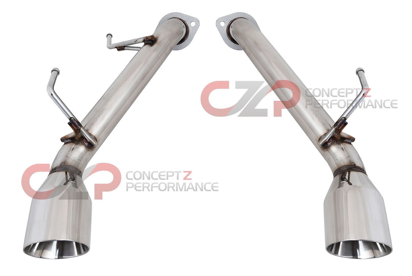 Top Speed Pro-1 Axle Back Exhaust System, Stainless Steel w/ Bevel Tips - Nissan 370Z / Infiniti G37 Q60 Coupe