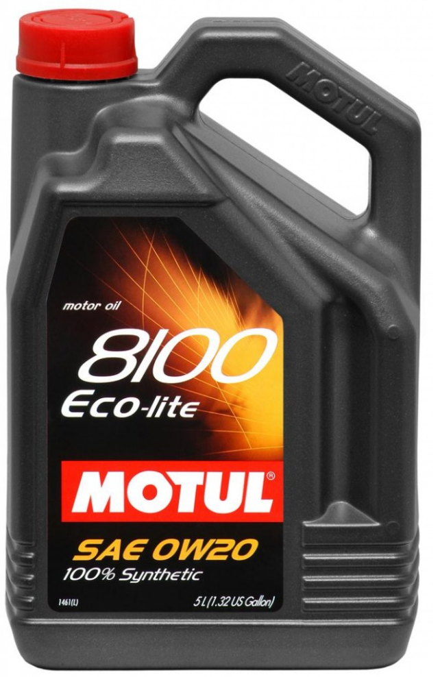 Motul 8100 0W-20 ECO-LITE Synthetic Engine Oil - 5 Liter