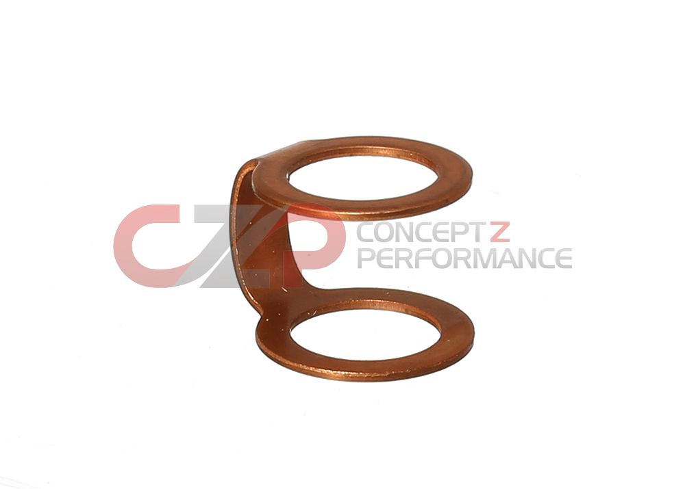 Nissan OEM Turbo Oil Feed Line Conjoined Dual Copper Crush Washer Gasket - Small - Nissan GT-R R35