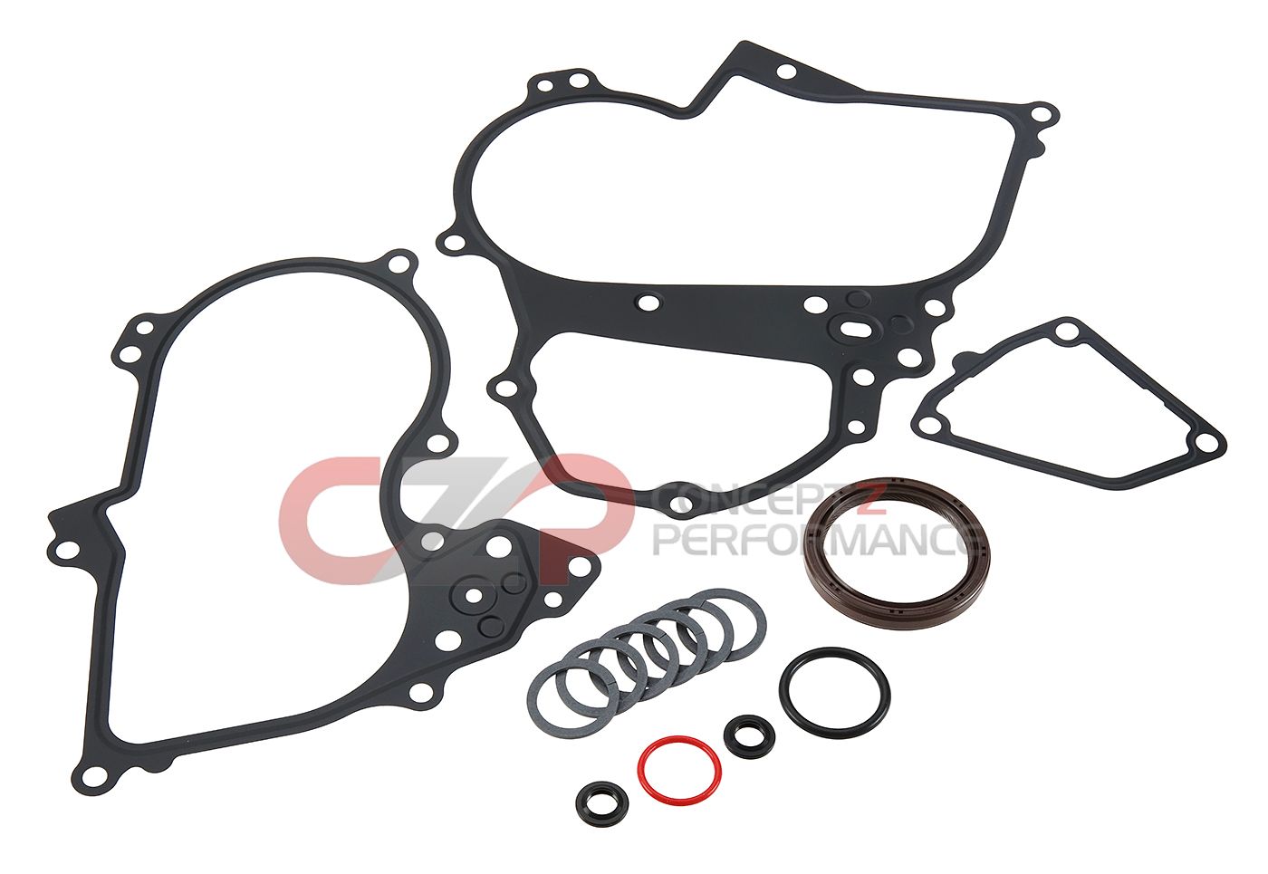 Nissan OEM Timing Chain Cover & O-Ring Seal Set / Gasket Kit, VQ35HR & VQ37VHR - Nissan 350Z 370Z / Infiniti G35 G37 Q50