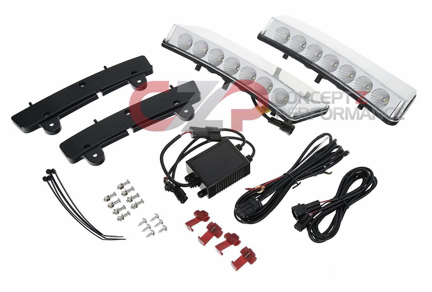 Torqen LED DRL + Side Indicator, Clear - Nissan 350Z 03-05 Z33