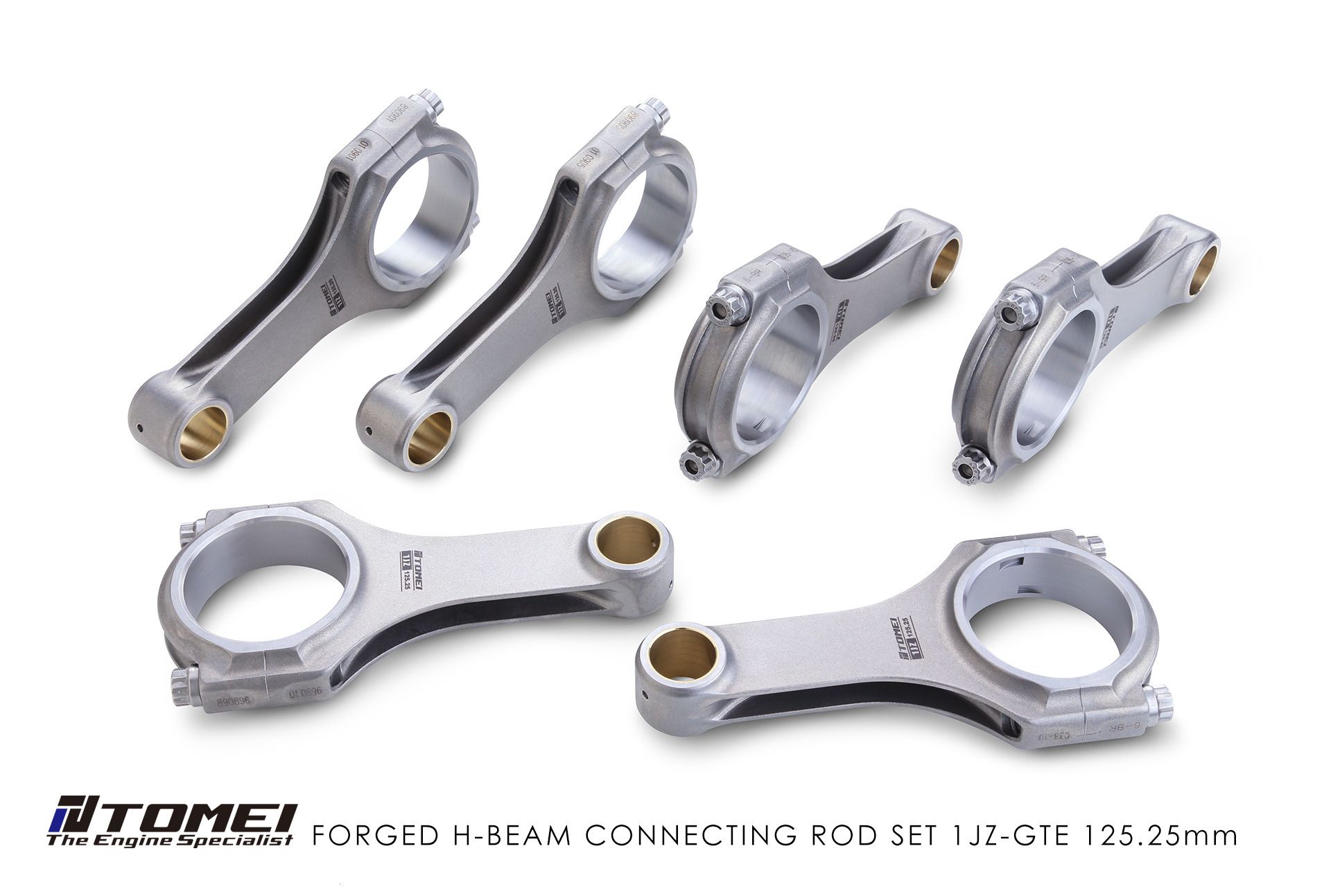 Tomei Forged H-Beam Connecting Rod Set 1JZ-GTE 125.25mm