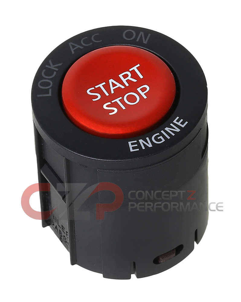 Nissan OEM Red GT-R Push Button Start Switch Assembly - Fits Nissan 370Z GT-R / G35 G37 Q40 Q60