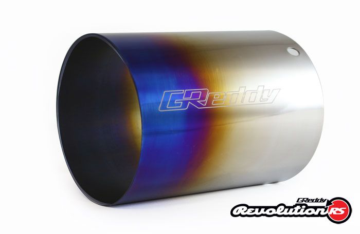 Greddy Burnt Titanium Tip 115mm Diameter 150mm Length (Revolution RS/RS-TI/RS-Race) - 160 Rev RS (L)
