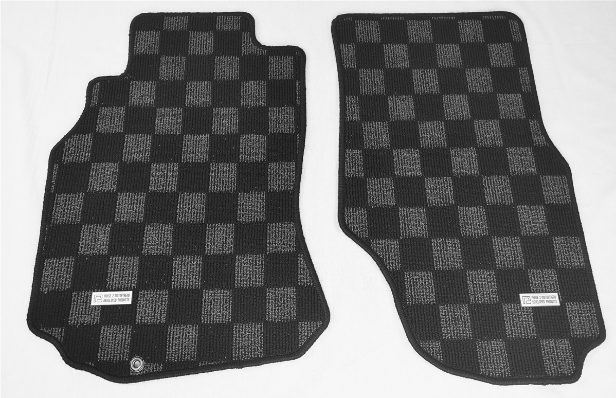 P2M Checkerboard Carpet Set, Race Floor Mats - Infiniti G35 Coupe/Sedan V35
