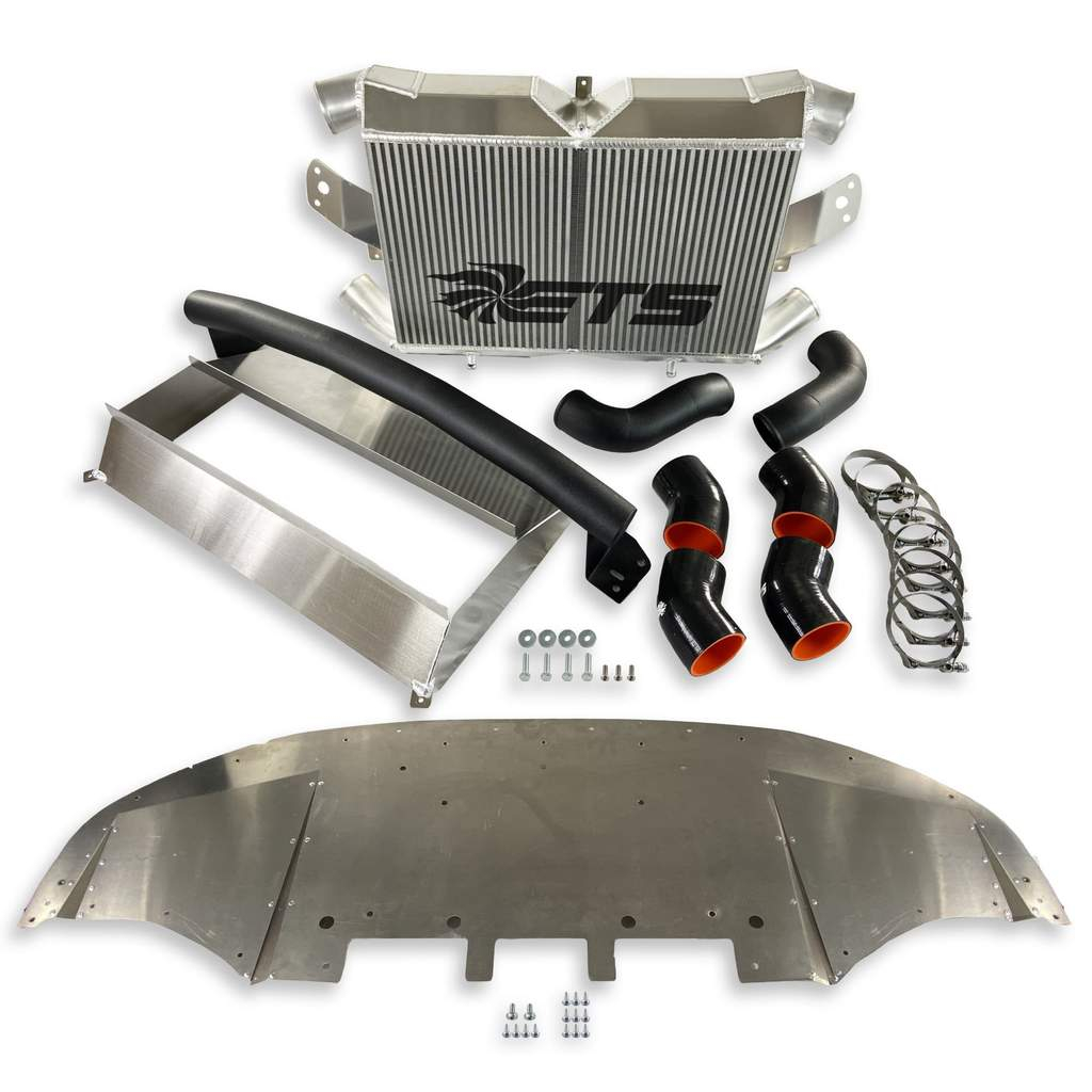 ETS "The Fridge" Intercooler Upgrade *Kit*, Non Anodized, With Stencil/Logo, Stock Route - Nissan GTR