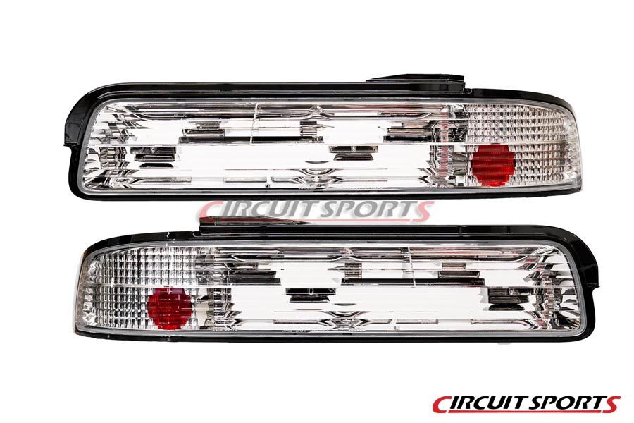 Circuit Sports 2PC Fully Transparent Crystal Rear Tail Light Kit (standard bulb)- Nissan S13 Silvia coupe