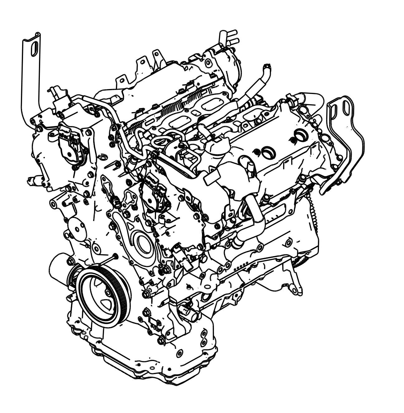 Nissan OEM Engine Long Block, 9AT Automatic - Nissan Z 2023+ RZ34